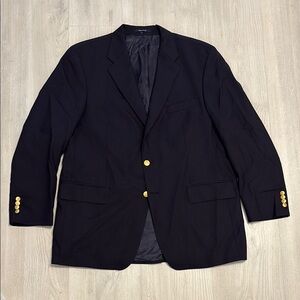 🔥BUNDLESALE 46T Polo University by Ralph Lauren Blue and Gold Wool Sport Coat